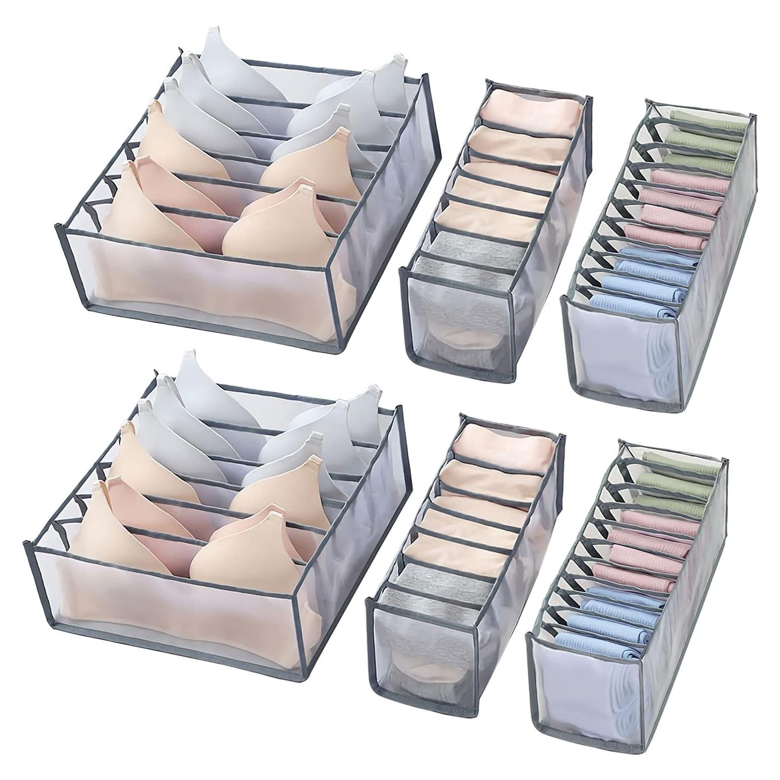 Organizador de Cajón GWSNIO 6 Pcs Plegable para Ropa Interior