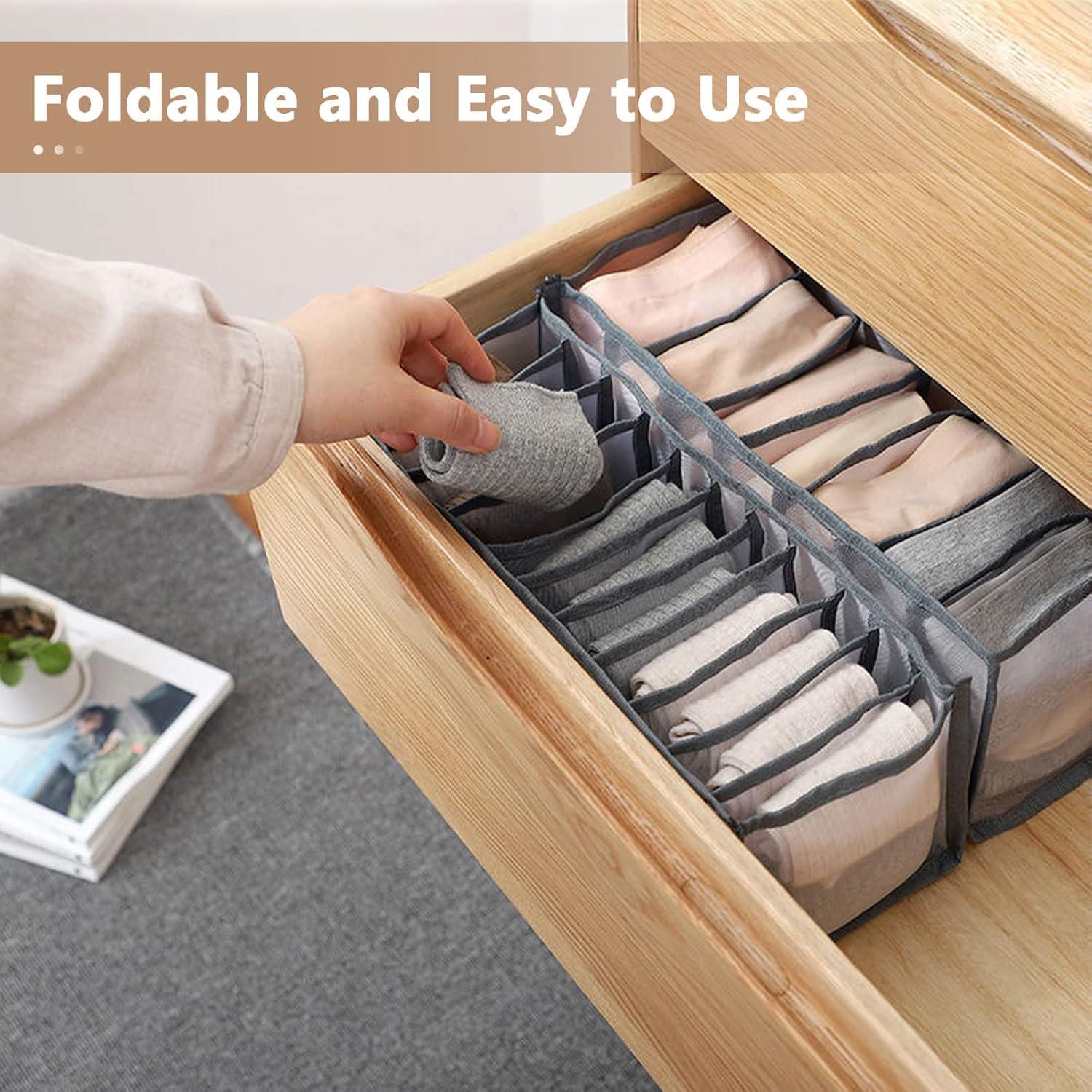Organizador de Cajón GWSNIO 6 Pcs Plegable para Ropa Interior