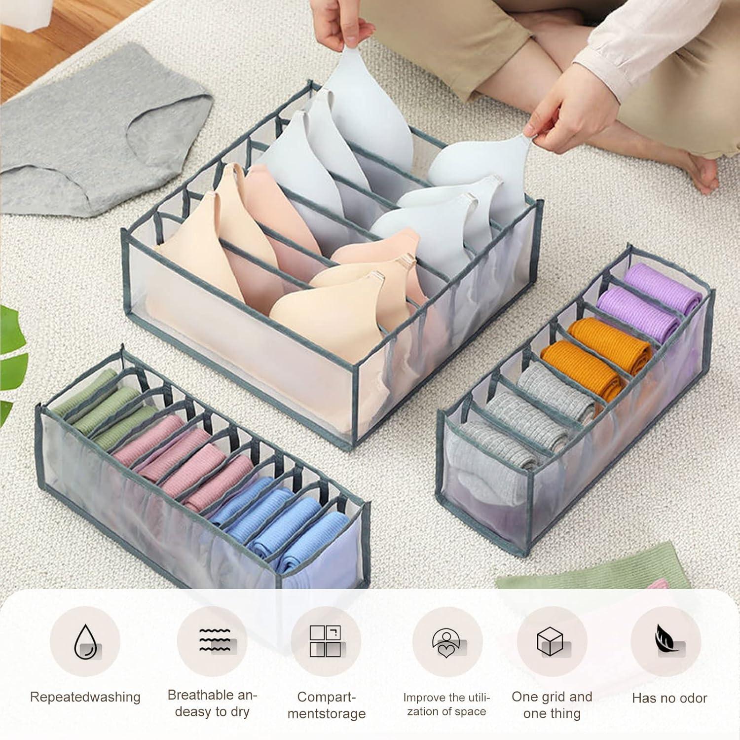 Organizador de Cajón GWSNIO 6 Pcs Plegable para Ropa Interior