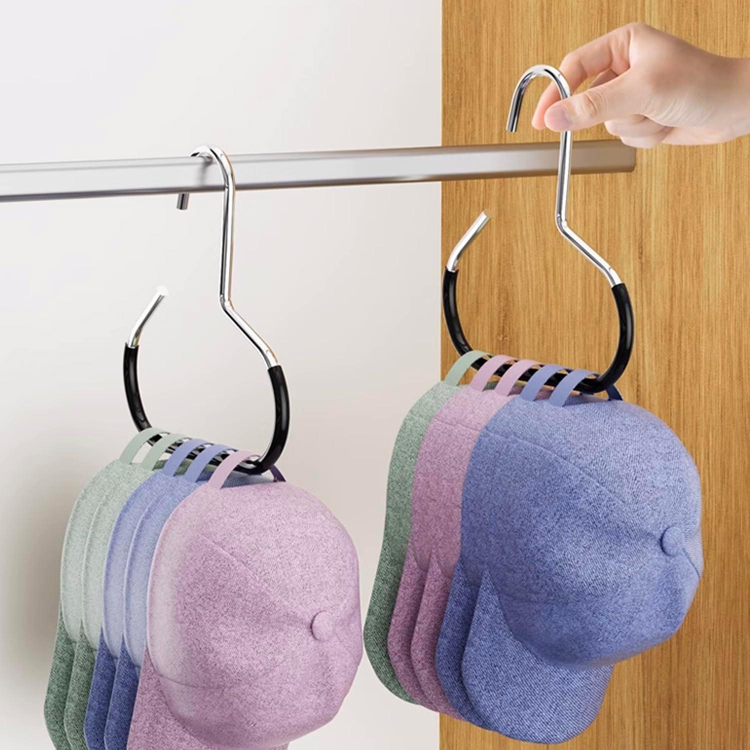 4 Perchas Antideslizantes para Bufandas Nueva Bendición Negro