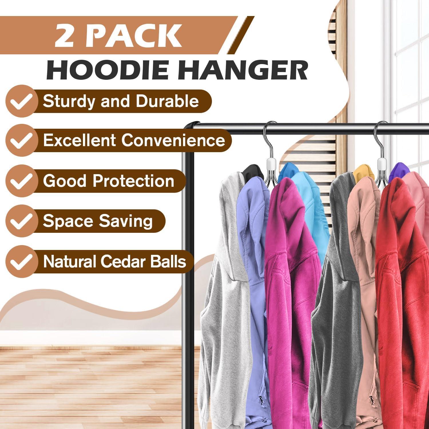 Organizadores de Sudaderas ProtectHobby - Paquete de 2 con 6 Ganchos