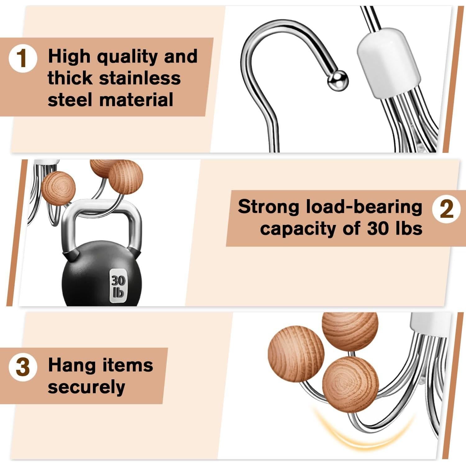 Organizadores de Sudaderas ProtectHobby - Paquete de 2 con 6 Ganchos