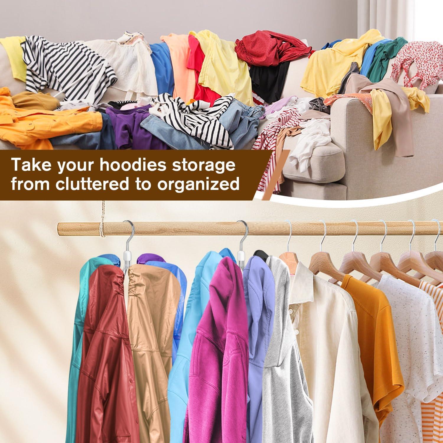 Organizadores de Sudaderas ProtectHobby - Paquete de 2 con 6 Ganchos