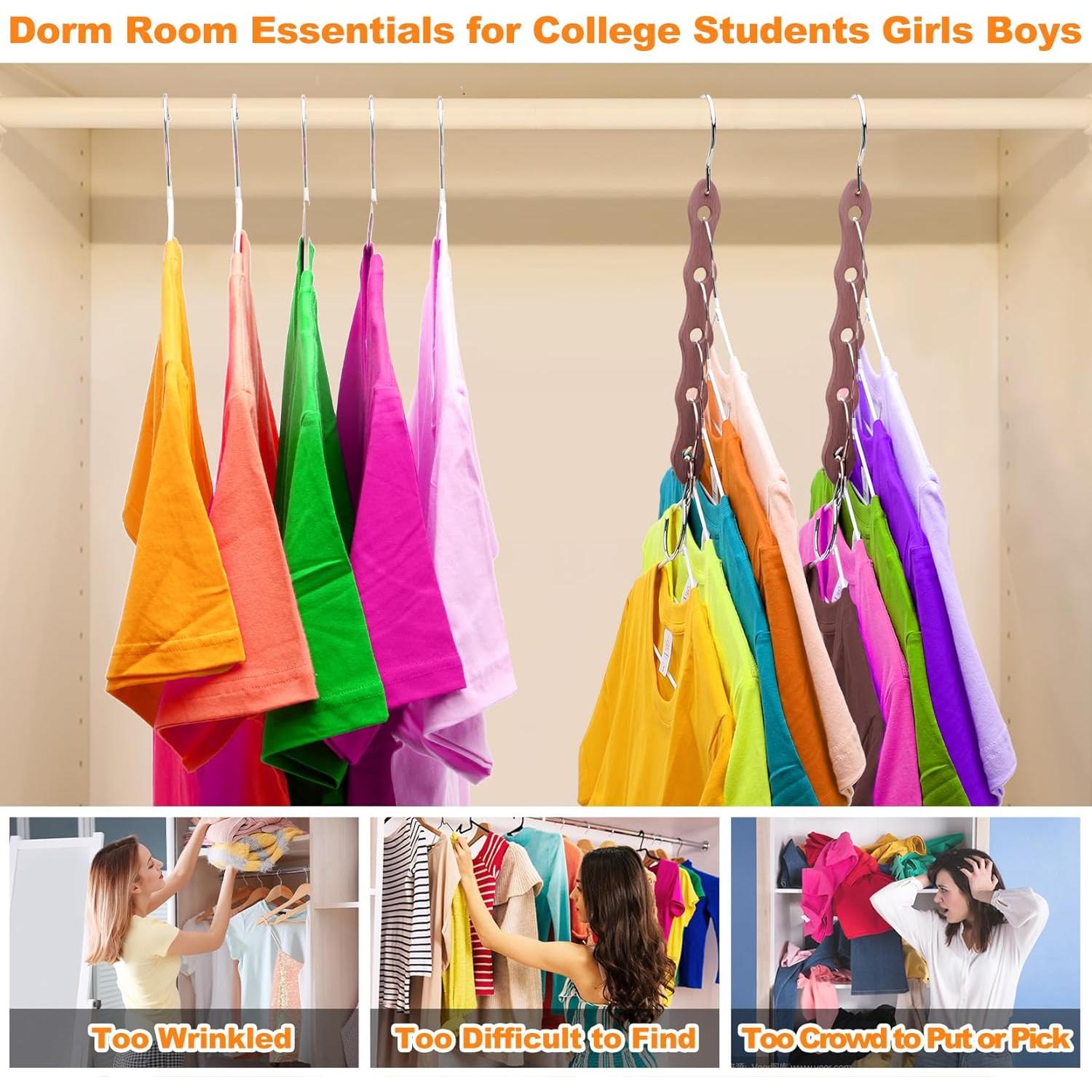 Perchas de Madera HEYHOUSE 6 Pzas Alta Resistencia 27.2kg