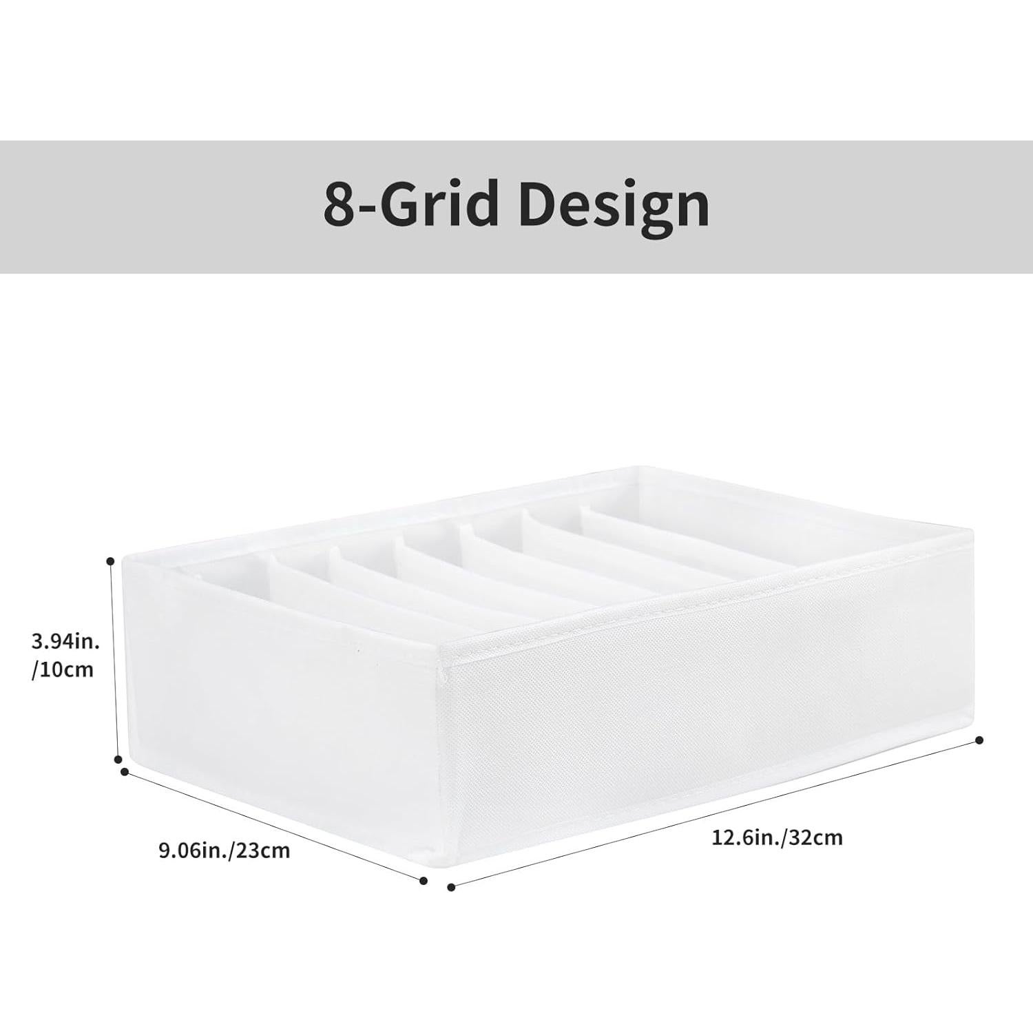 4 Organizadores de Cajón para Camisetas Remittur - Blanco