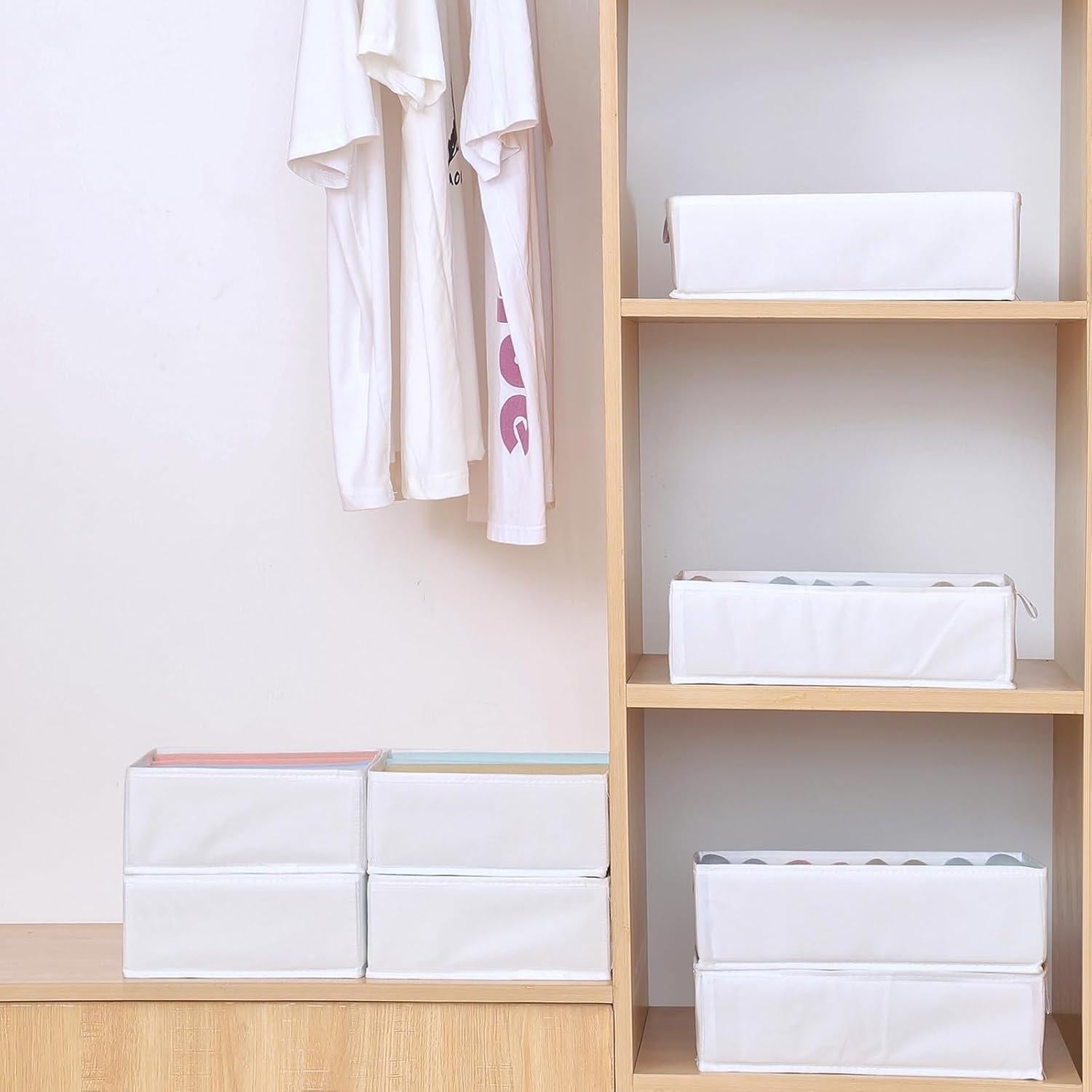 4 Organizadores de Cajón para Camisetas Remittur - Blanco