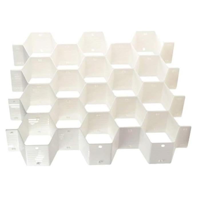 Organizador de Cajón Onerbuy 8 Piezas Hexagonal Blanco