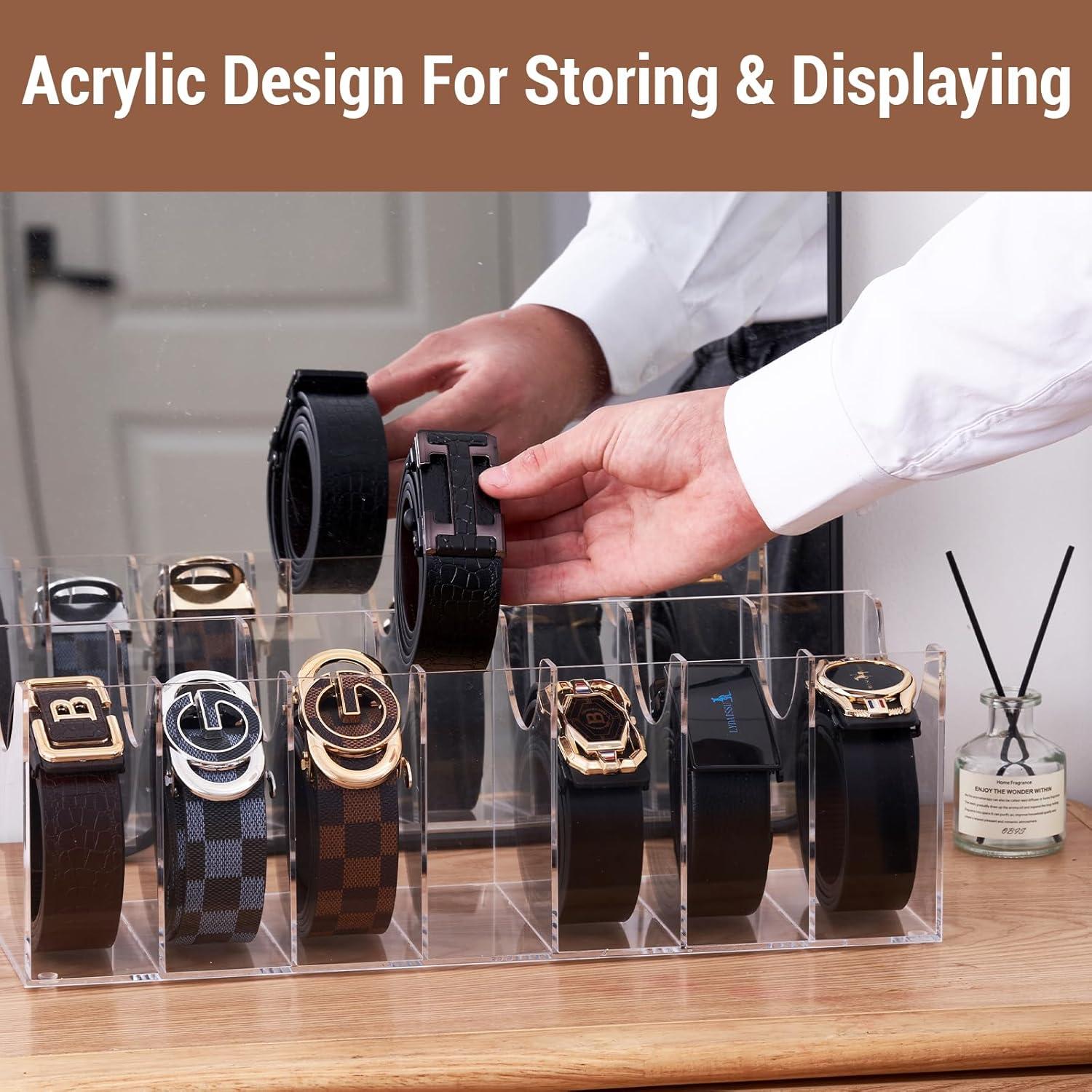 Organizador Acrílico JolyBay para Cinturones - 7 Compartimentos