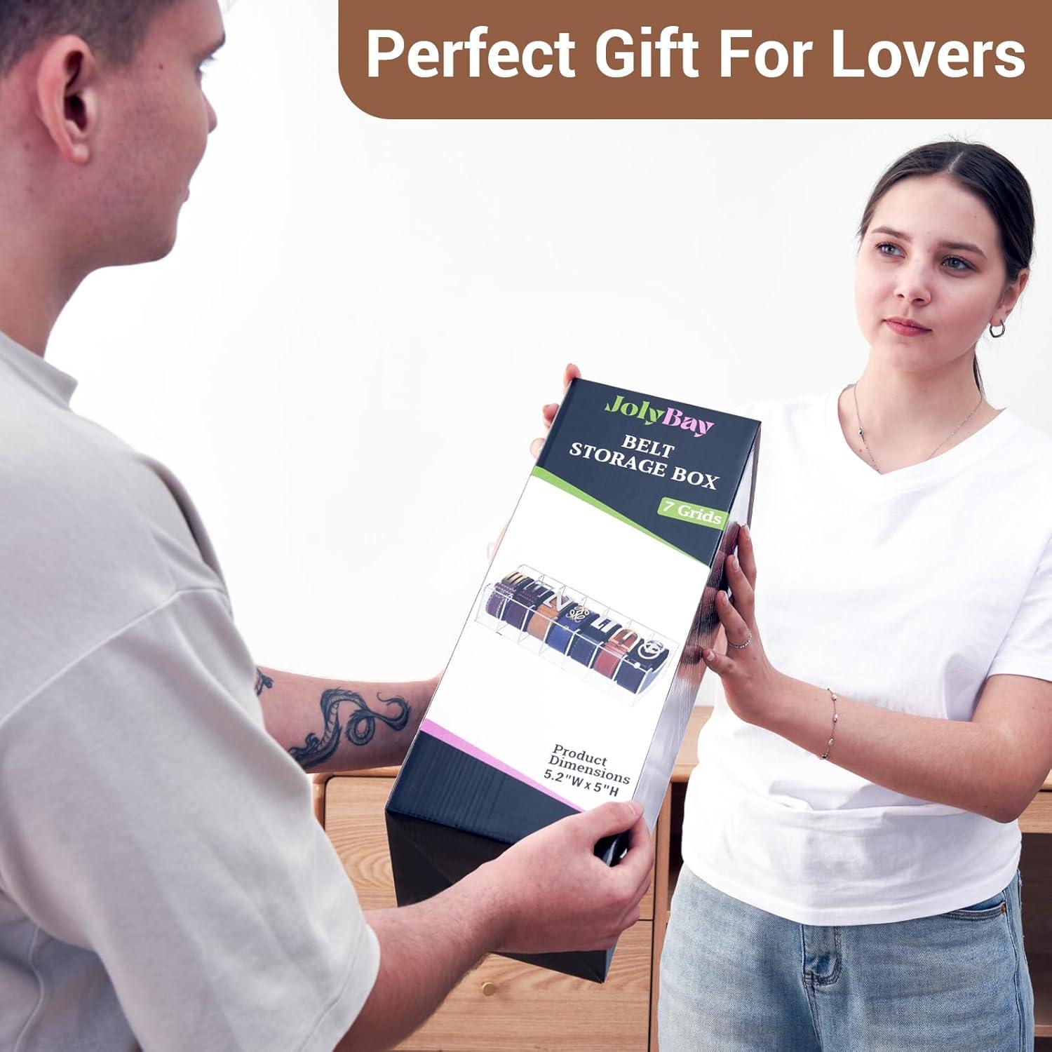 Organizador Acrílico JolyBay para Cinturones - 7 Compartimentos