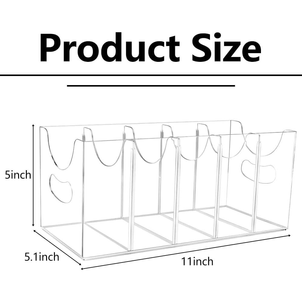 Organizador de Cinturones GRETJOB Acrílico Transparente 5 Compartimentos