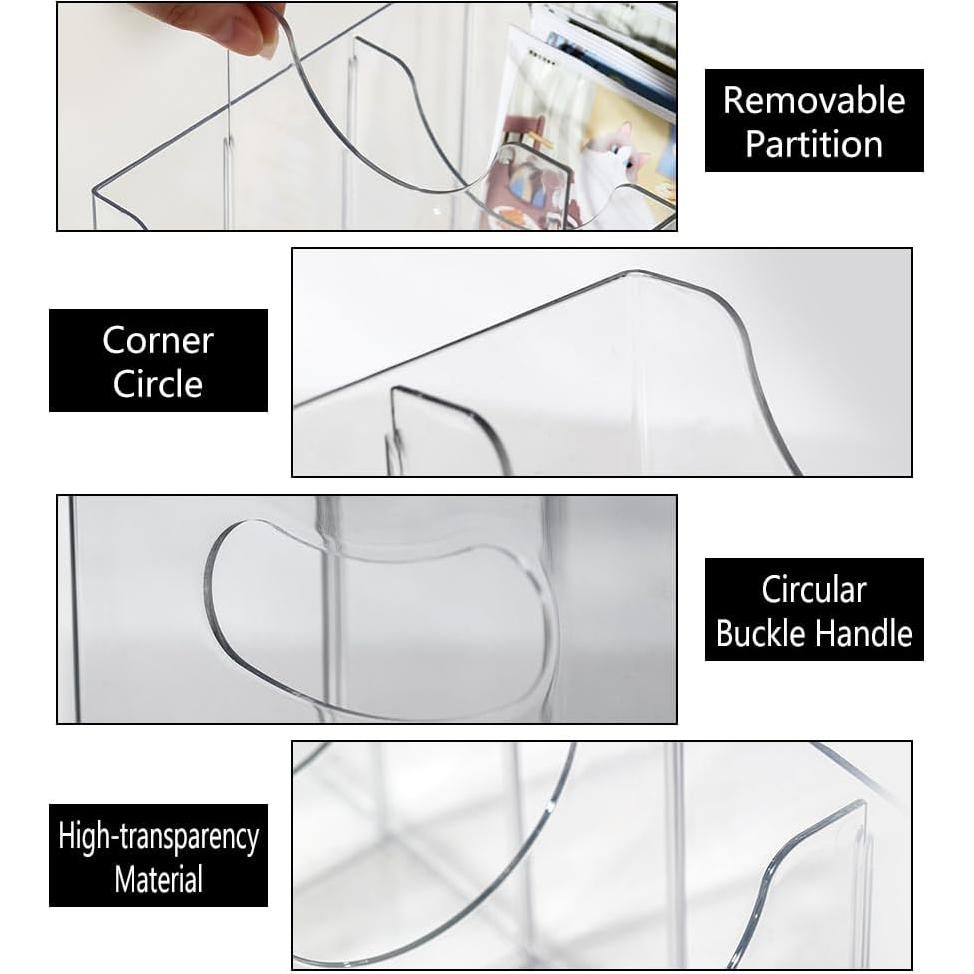 Organizador de Cinturones GRETJOB Acrílico Transparente 5 Compartimentos