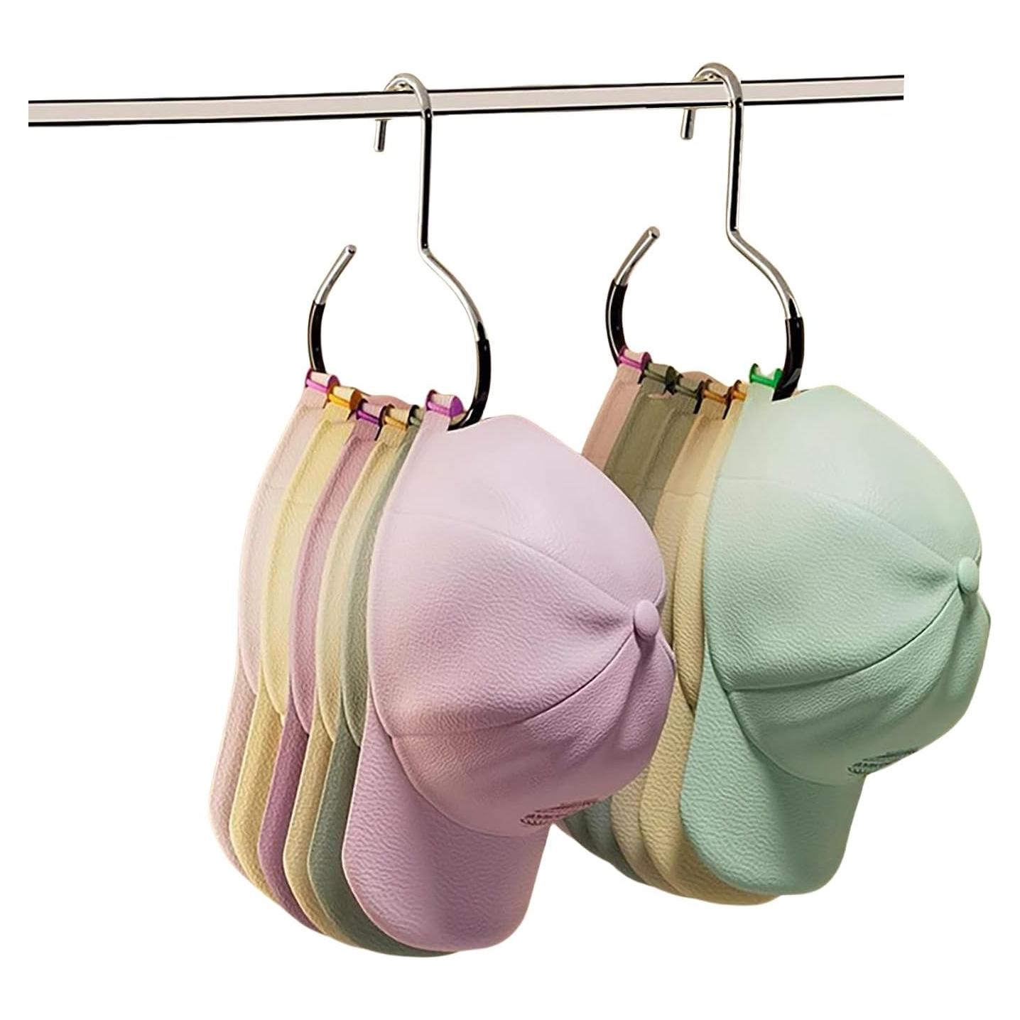 Organizador de Gorras YEMCHI 8 Paquetes Antideslizante Negro