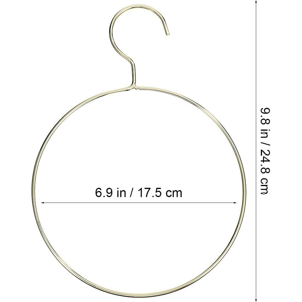 Organizador de Bufandas StoBaza - Paquete de 5 - Metal Dorado