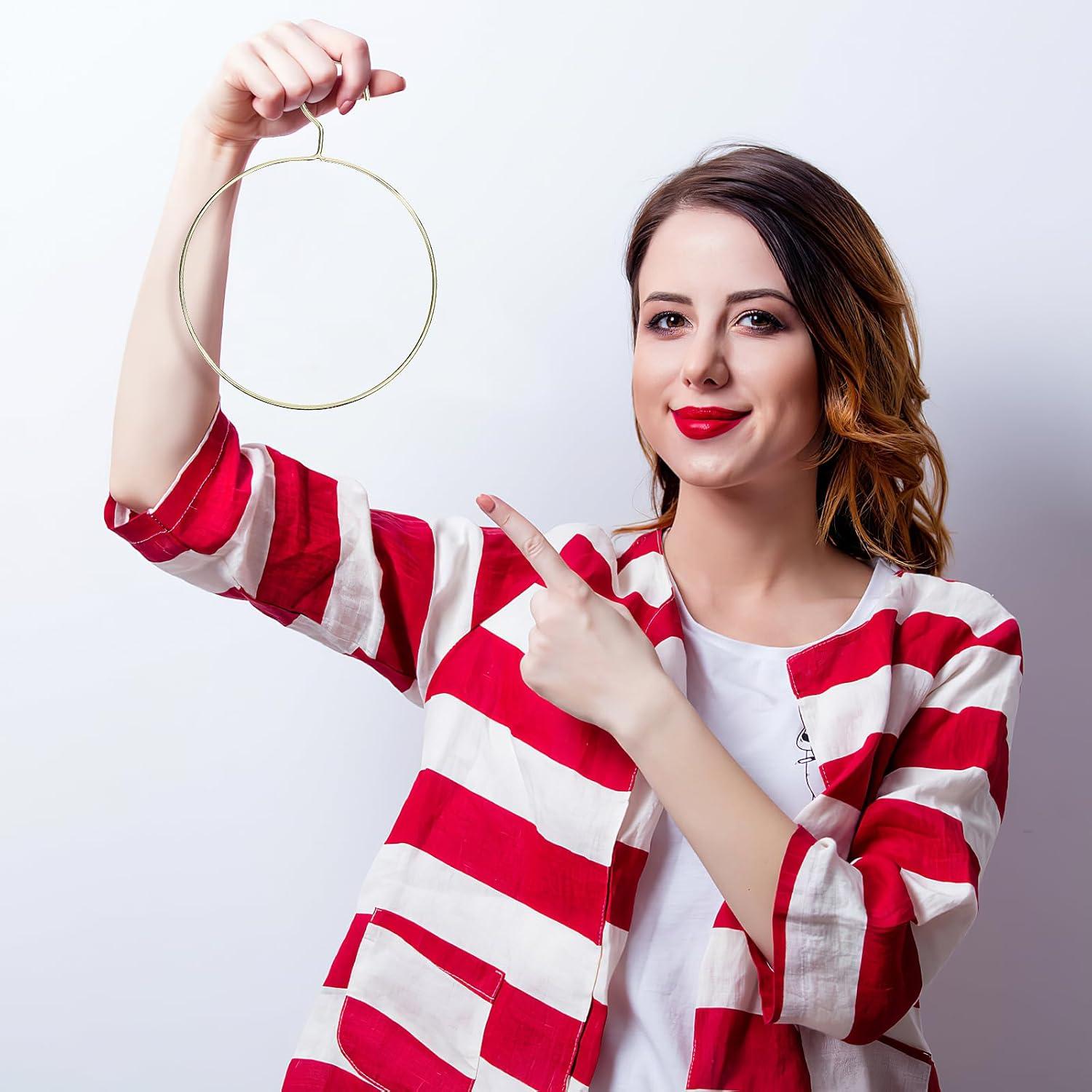 Organizador de Bufandas StoBaza - Paquete de 5 - Metal Dorado