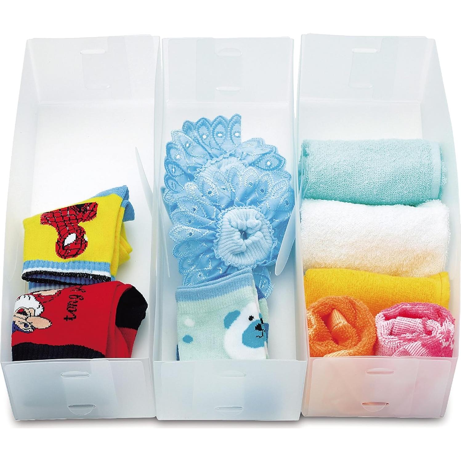 Organizadores de Cajones YBM HOME, Juego de 3 Plegables, Blanco