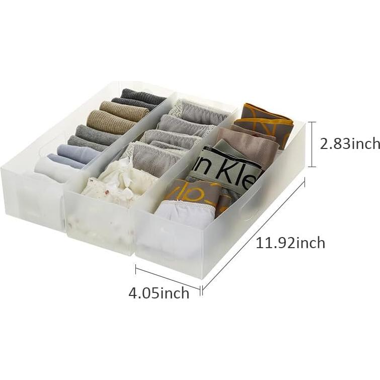 Organizadores de Cajones YBM HOME, Juego de 3 Plegables, Blanco