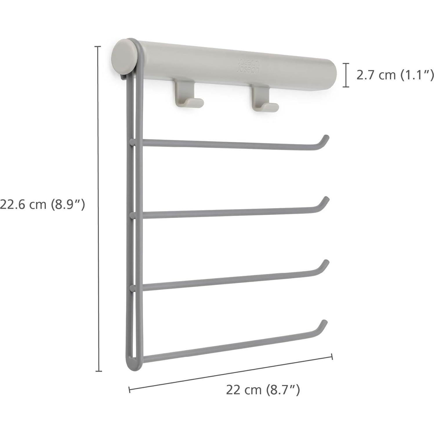 Organizador de Accesorios Joseph Joseph, Riel 4 Rieles para Corbatas y Bufandas