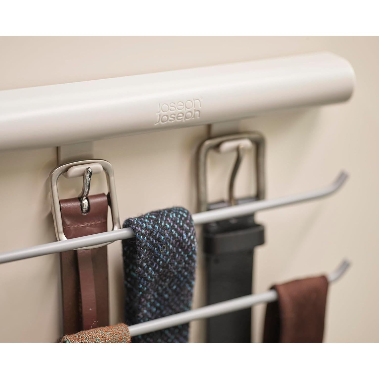 Organizador de Accesorios Joseph Joseph, Riel 4 Rieles para Corbatas y Bufandas