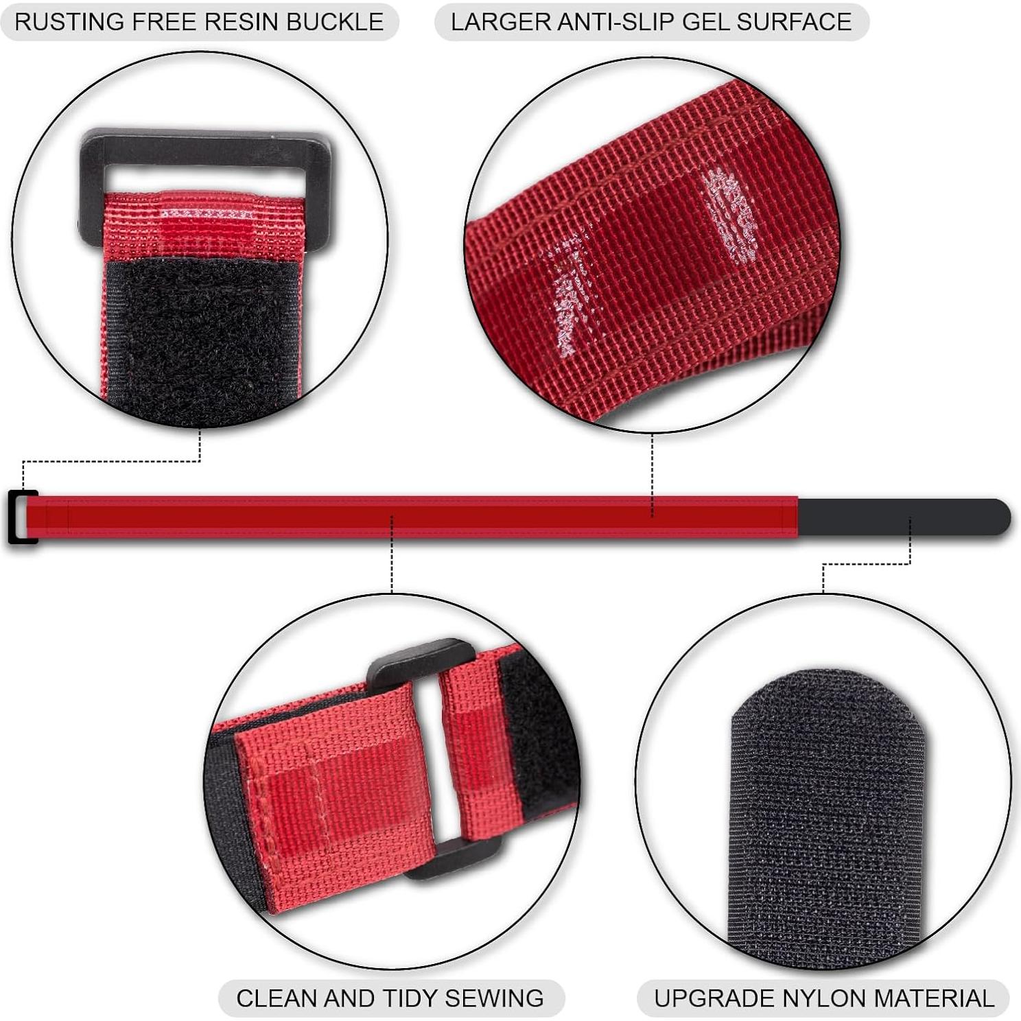 Correas de Bicicleta GDSZDDXX BRS1.0 Ajustables 2PCS Antideslizantes