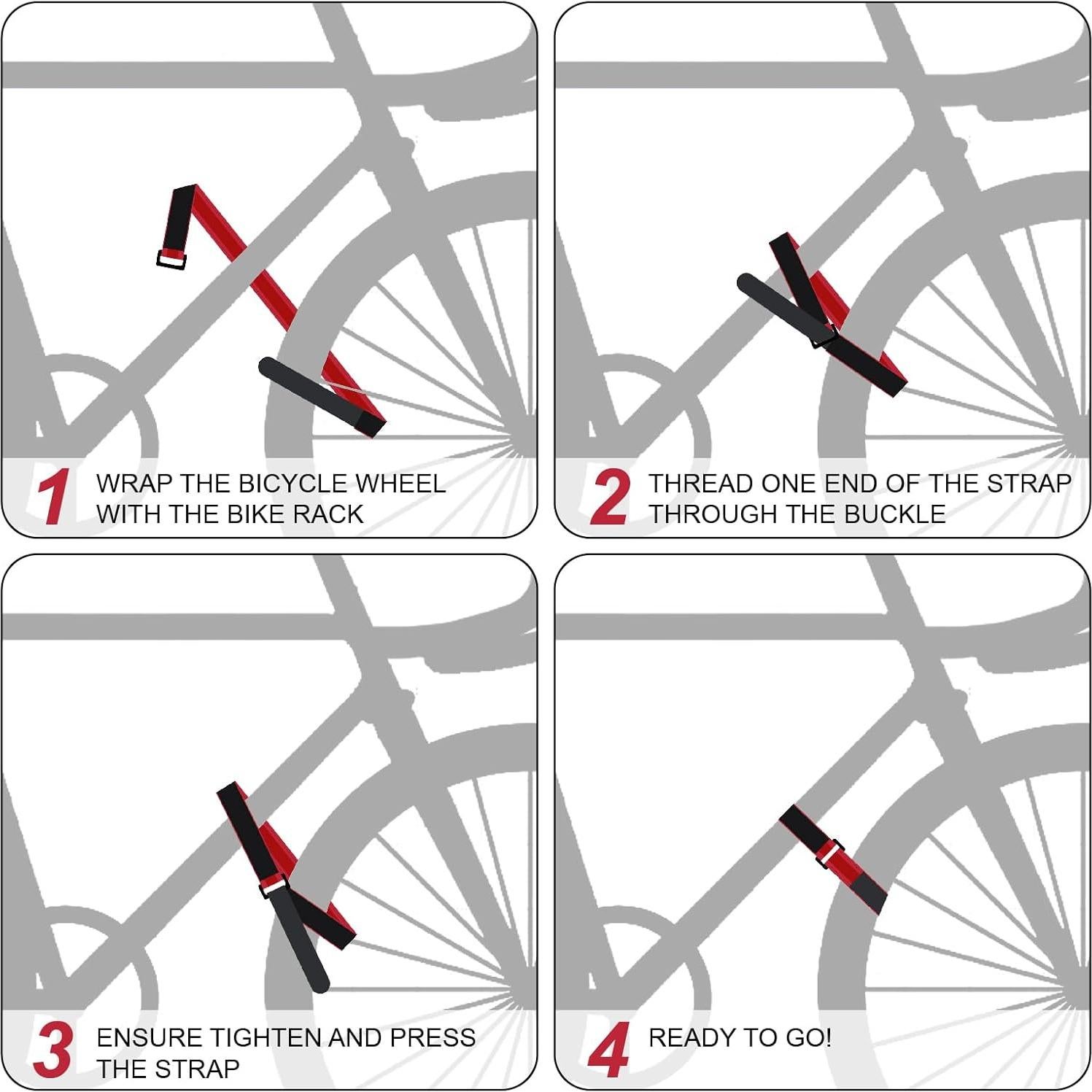 Correas de Bicicleta GDSZDDXX BRS1.0 Ajustables 2PCS Antideslizantes