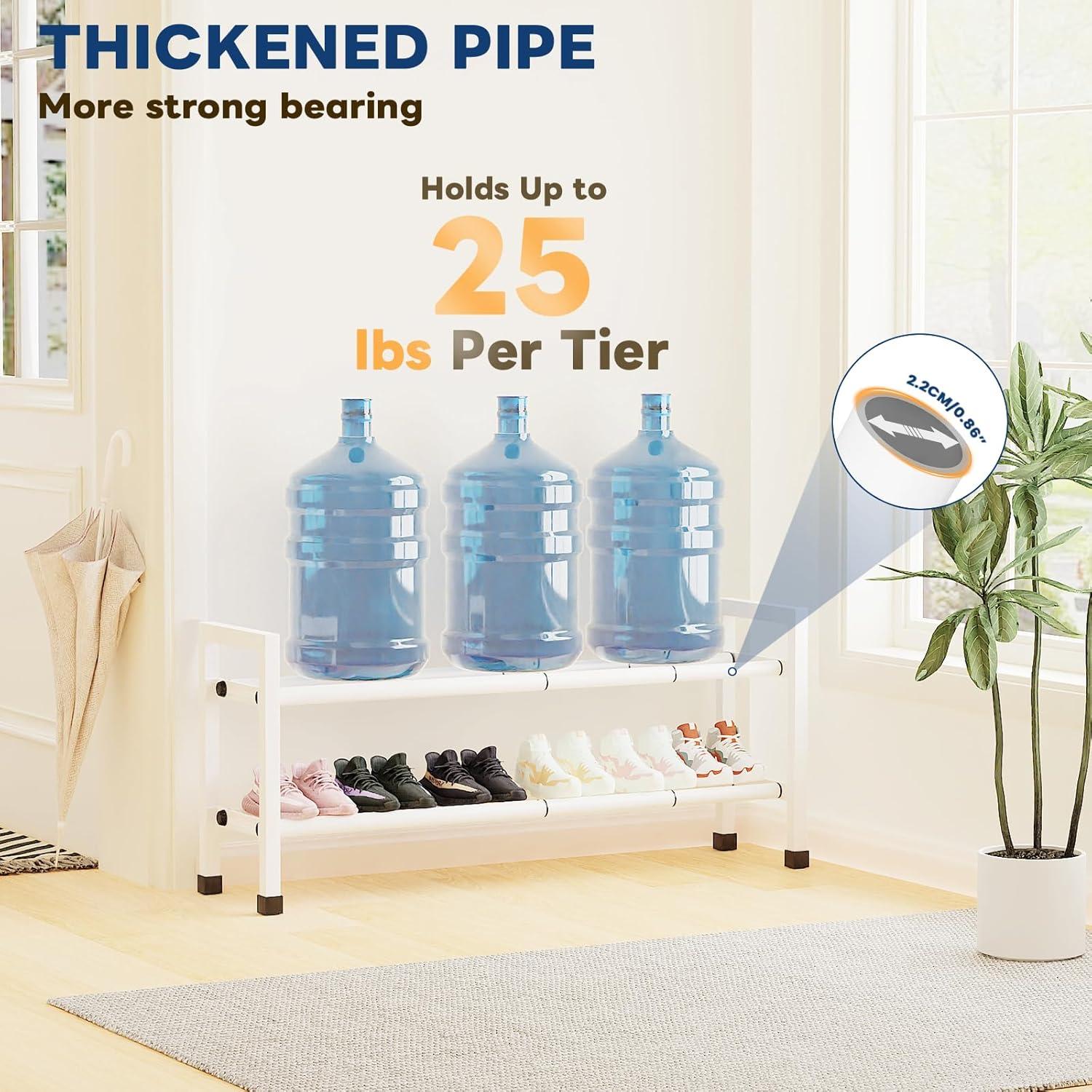 Estante Expandible para Zapatos Mavivegue 2 Niveles Blanco