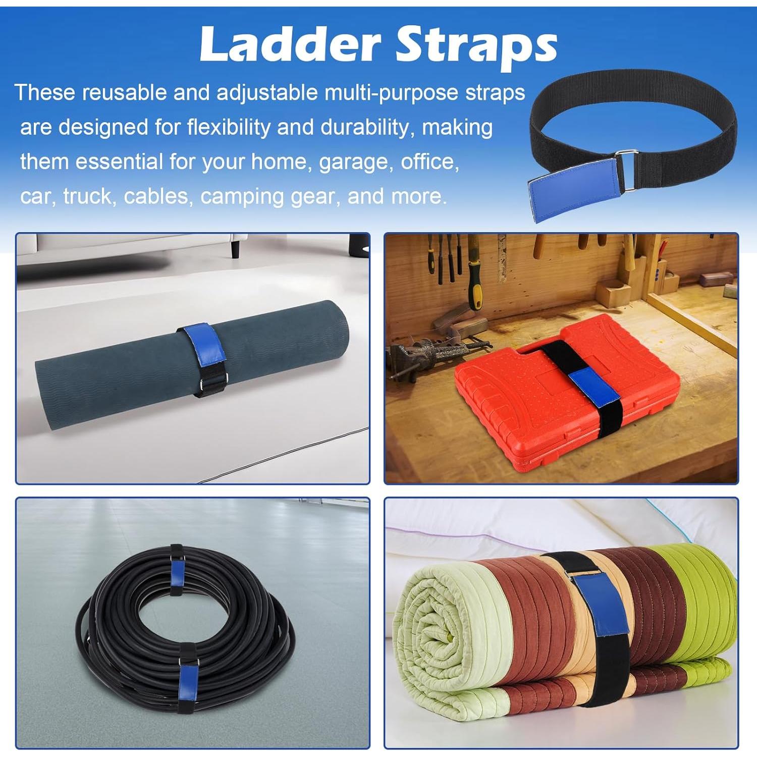 Correas de Sujeción Multipropósito PIHIL 83.82 cm Azul - Paquete de 4