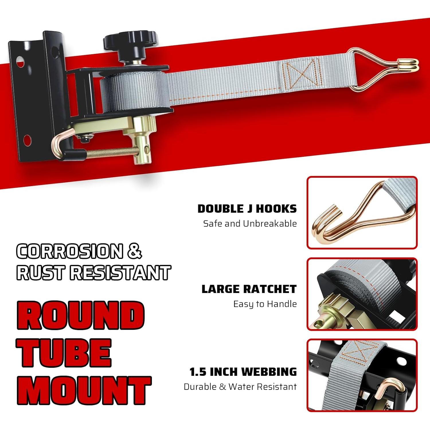 Correas de Sujeción Towmax 7.5ft (2.29m) con Gancho en J