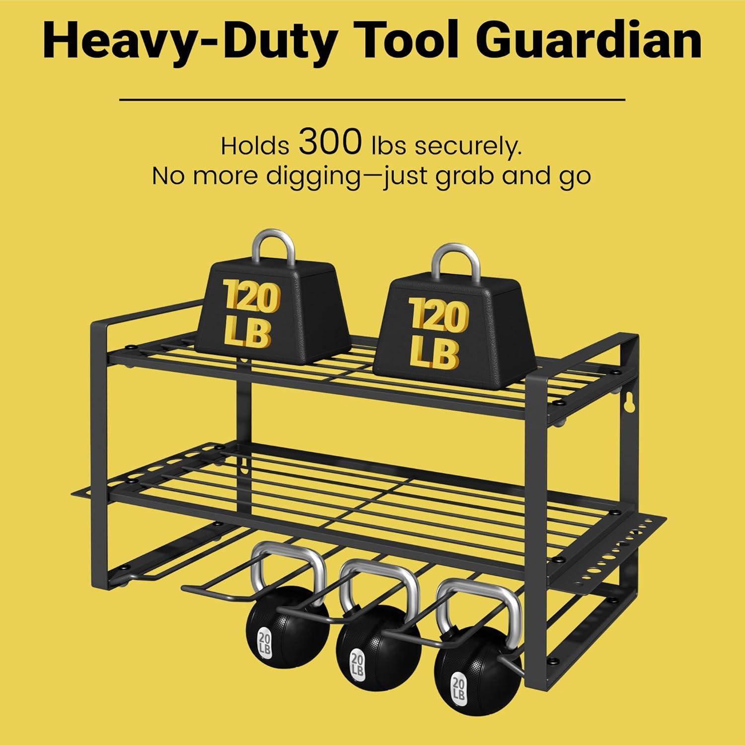 Estante Metálico de Pared HomeCurated 3 Niveles 81.65kg