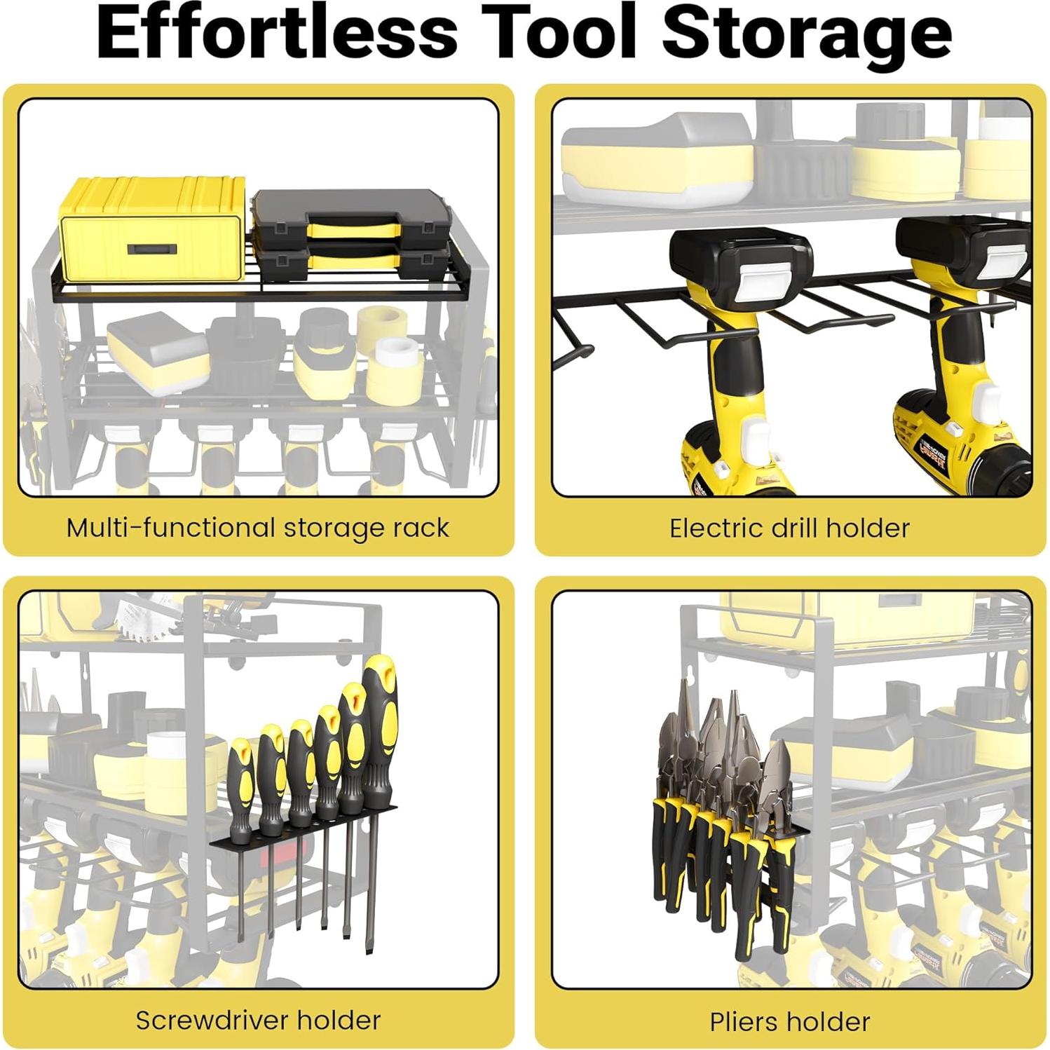 Estante Metálico de Pared HomeCurated 3 Niveles 81.65kg