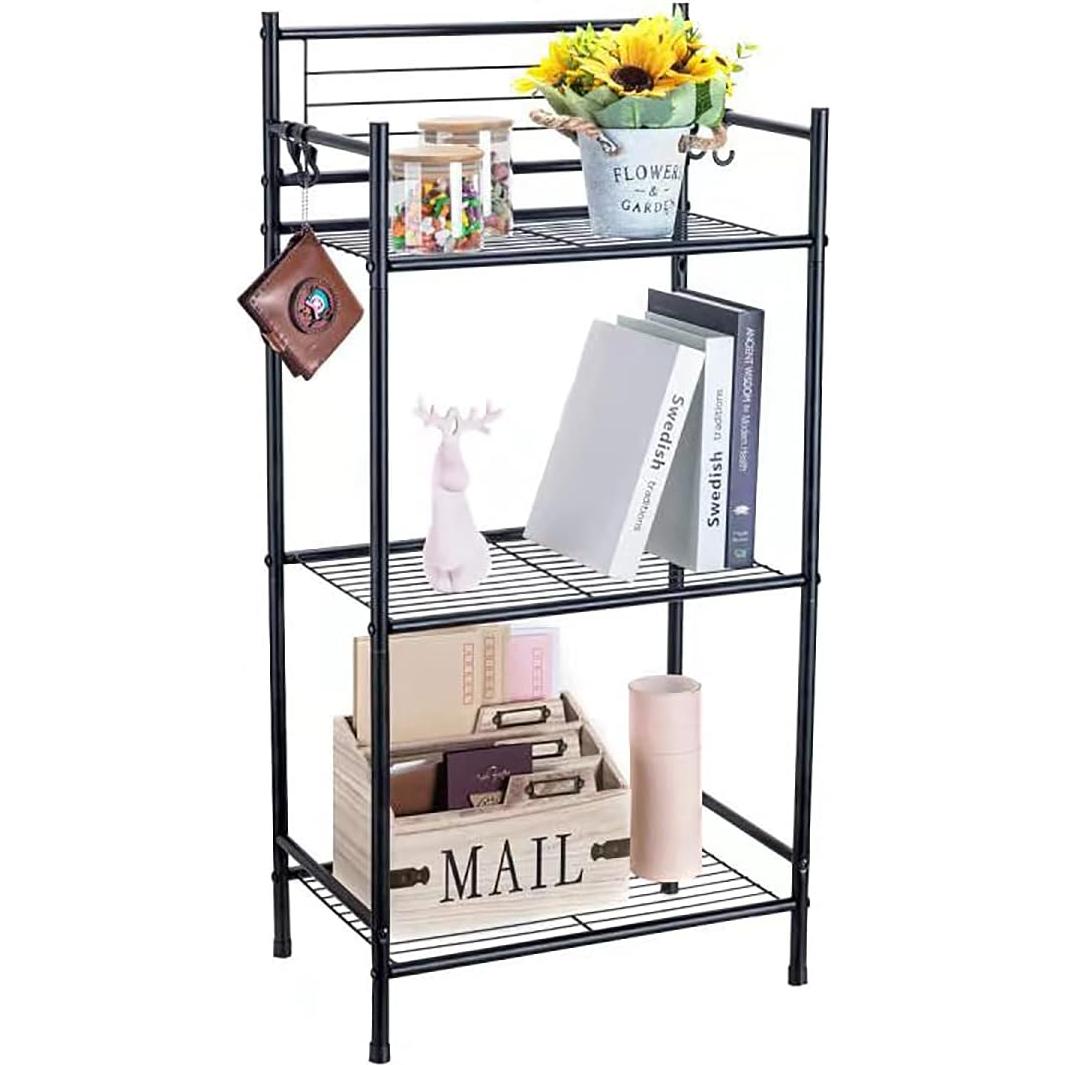 Estante de Almacenamiento 3 Niveles L&H UNICO Negro