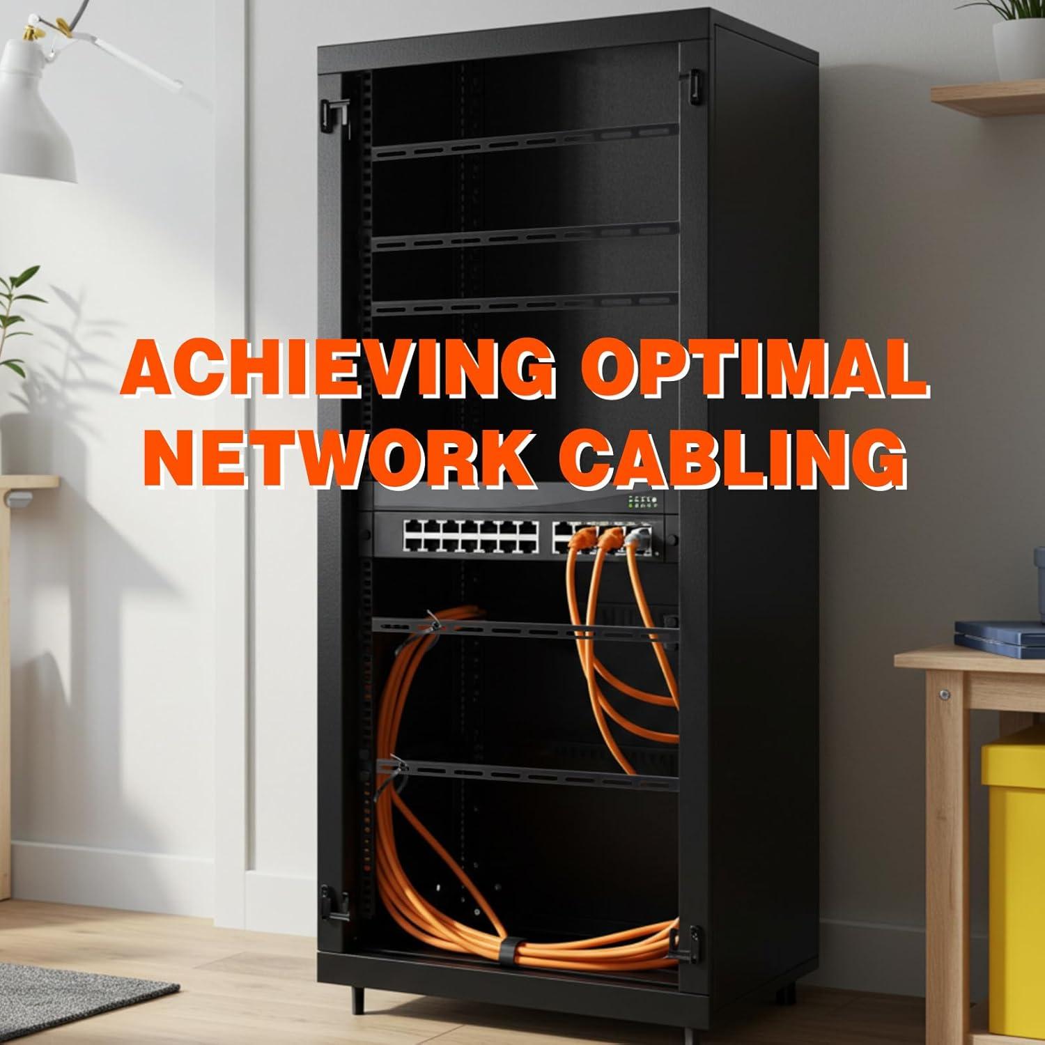 Kit de Gestión de Cables 1U Zonon para Rack 19" - 8 Piezas