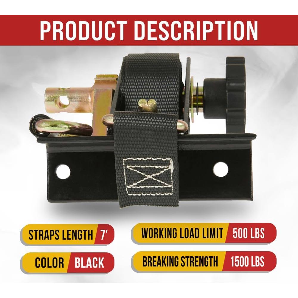 Correas de Amarre Mytee Products 1-1/2" x 7' para Escalera - 4 Paquete