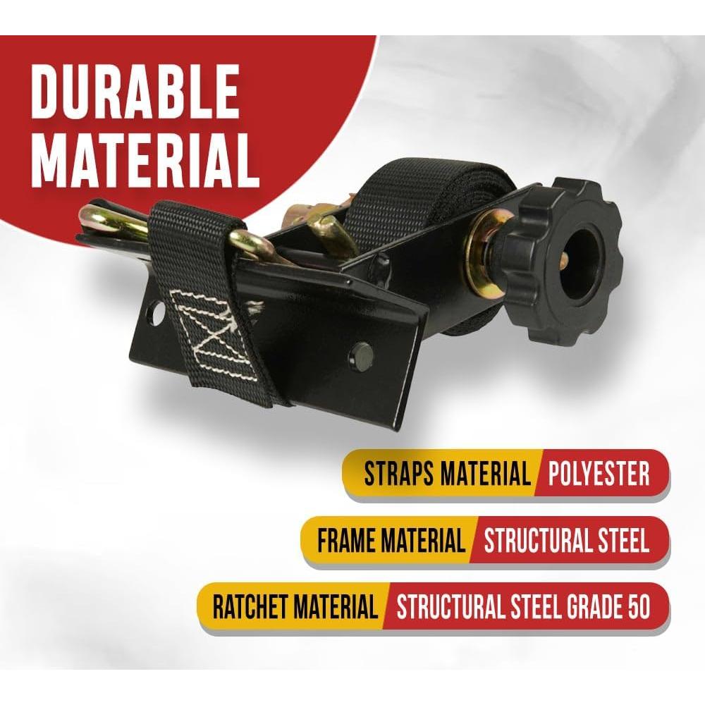 Correas de Amarre Mytee Products 1-1/2" x 7' para Escalera - 4 Paquete