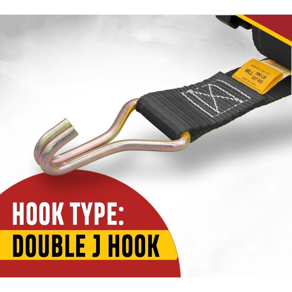 Correas de Amarre Mytee Products 1-1/2" x 7' para Escalera - 4 Paquete