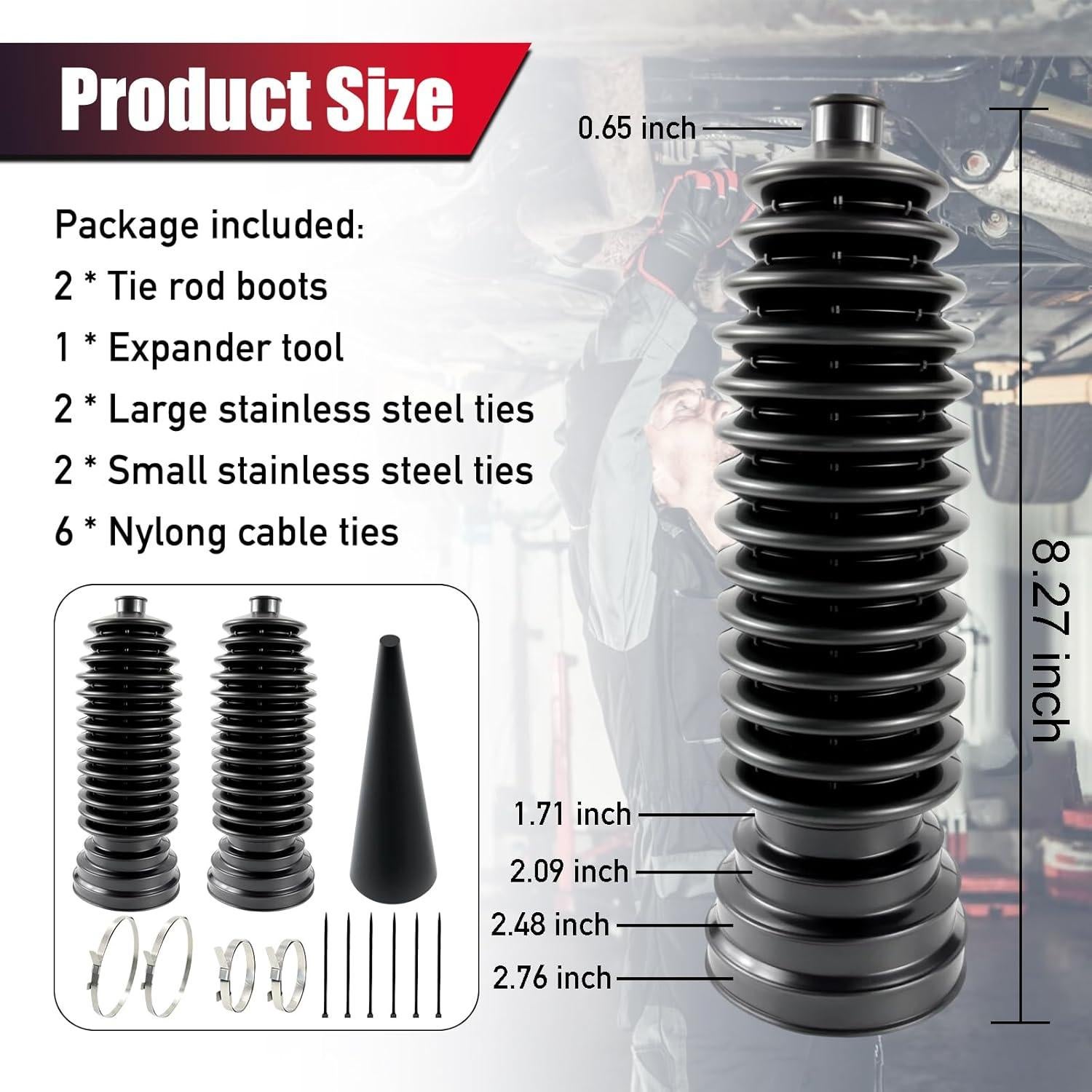 Kit Bota de Varilla de Dirección Interna NARATI 2 Piezas
