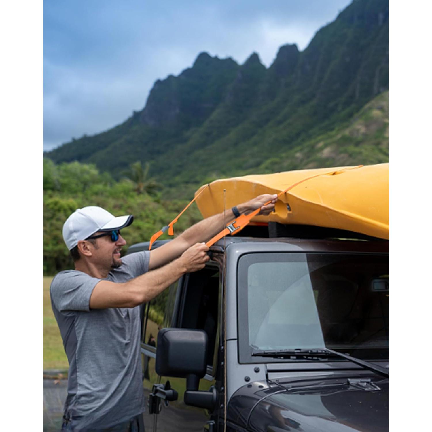 Correas de Sujeción Moroinriz 1" x 2.5M Naranja - Paquete de 2