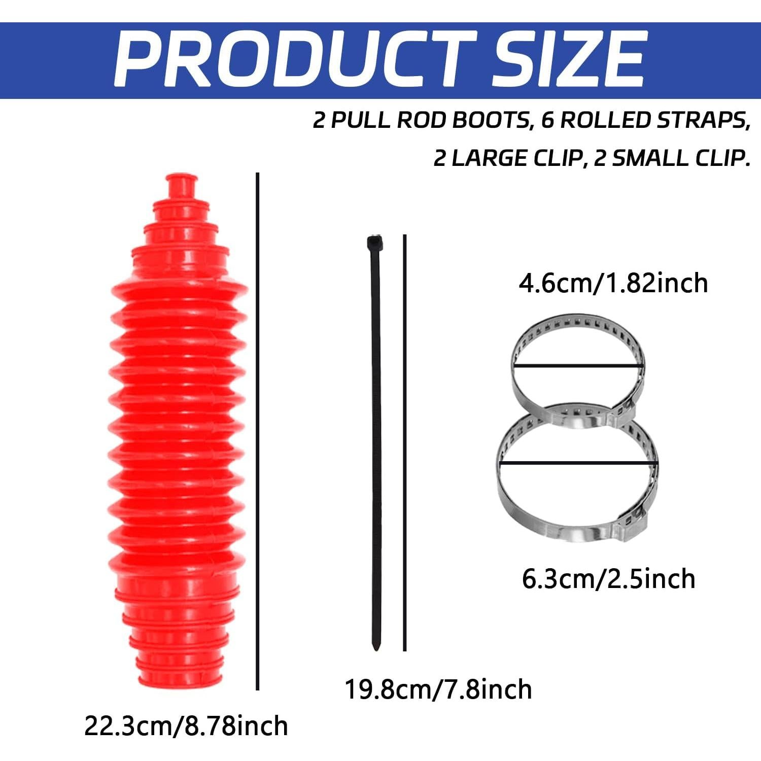 Kit Universal de Bota de Silicona HHZL con 6 Bridas y 4 Abrazaderas