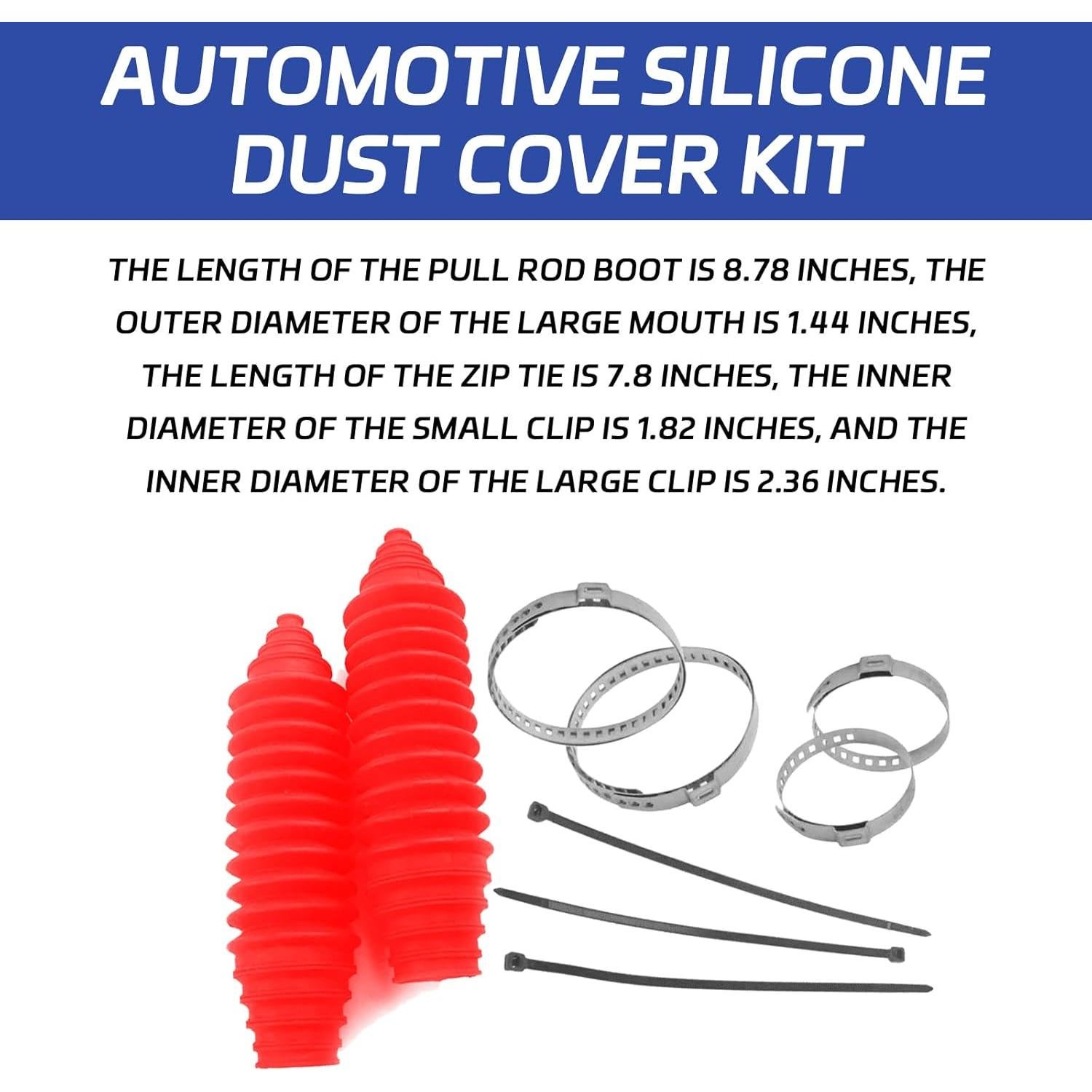 Kit Universal de Bota de Silicona HHZL con 6 Bridas y 4 Abrazaderas