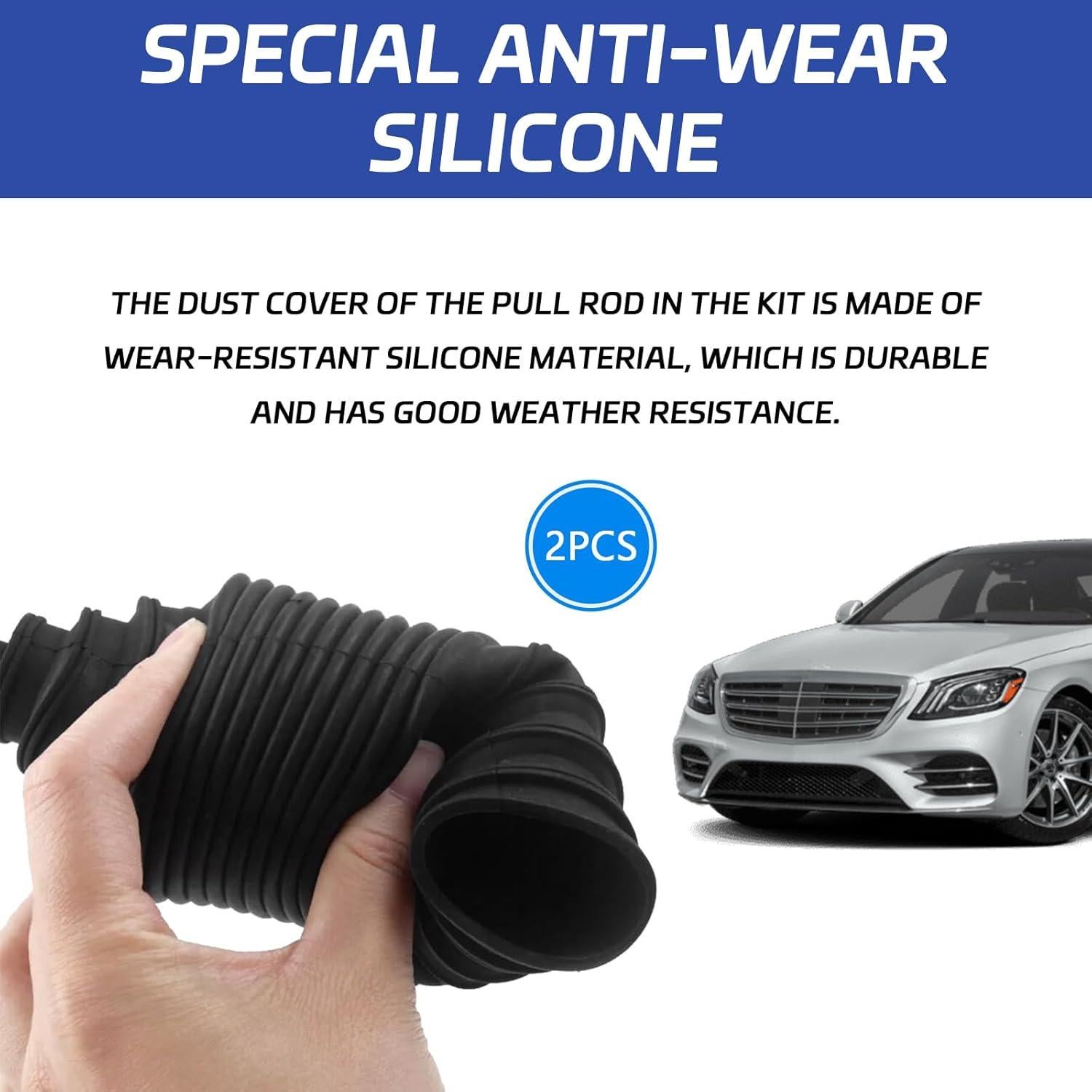 Kit Universal de Bota de Silicona HHZL con 6 Bridas y 4 Abrazaderas