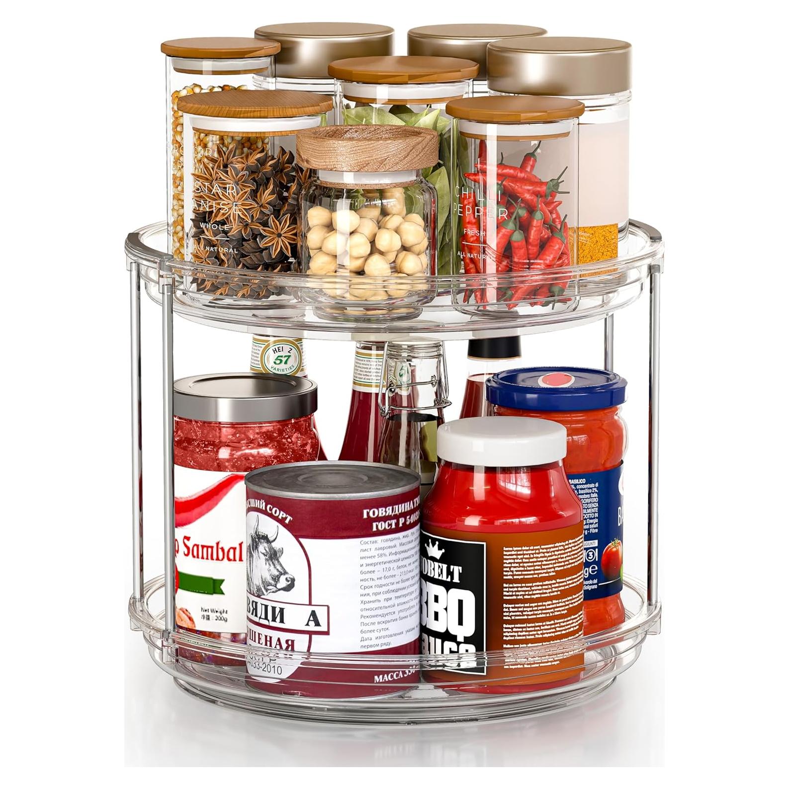 Organizador Giratorio Lazy Susan Pantasia 23.5 cm Doble Nivel