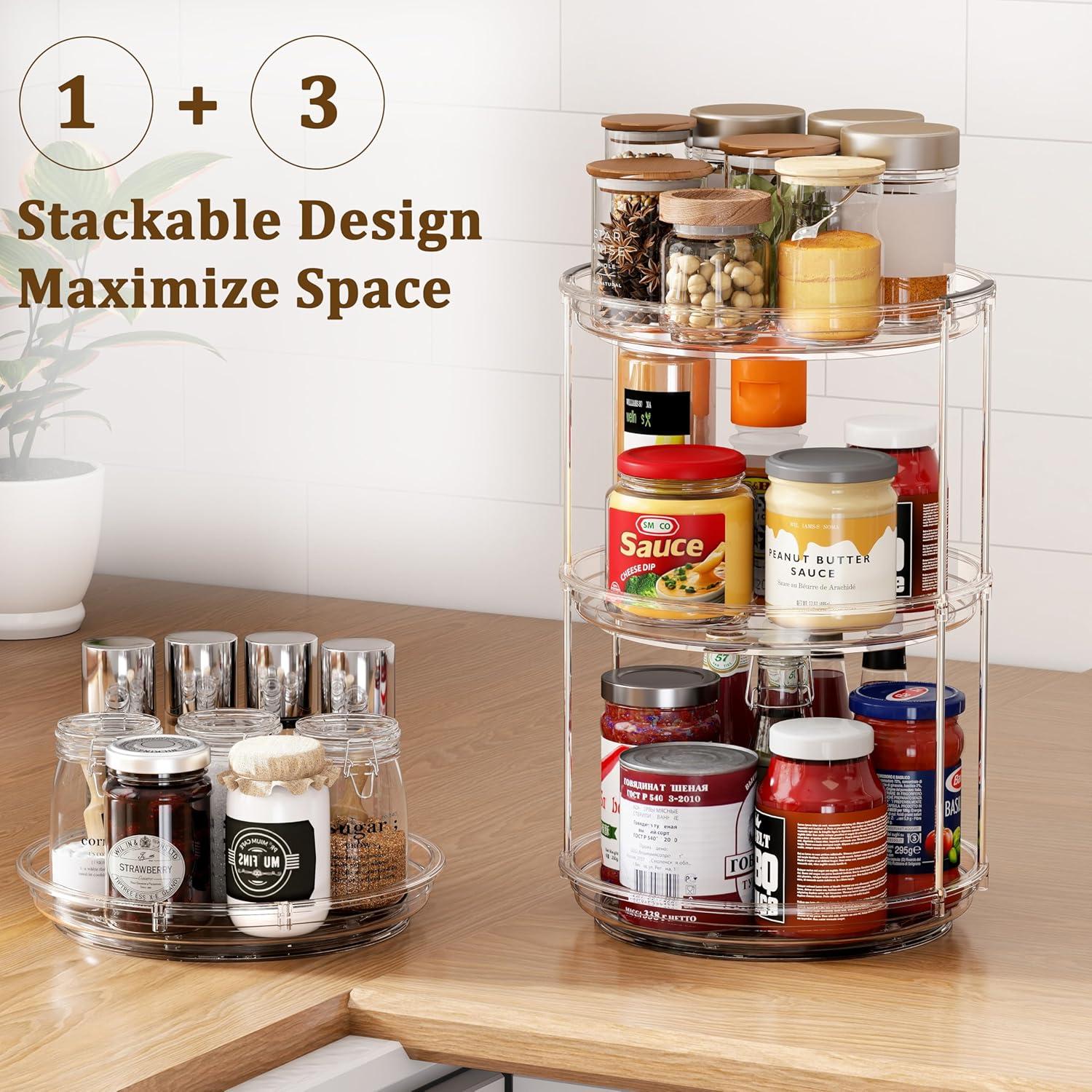 Organizador Giratorio Lazy Susan Pantasia 23.5 cm Doble Nivel