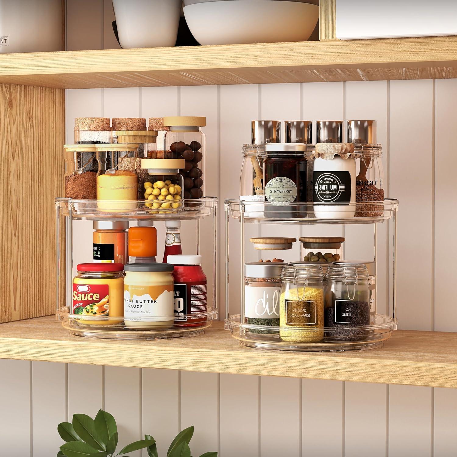 Organizador Giratorio Lazy Susan Pantasia 23.5 cm Doble Nivel