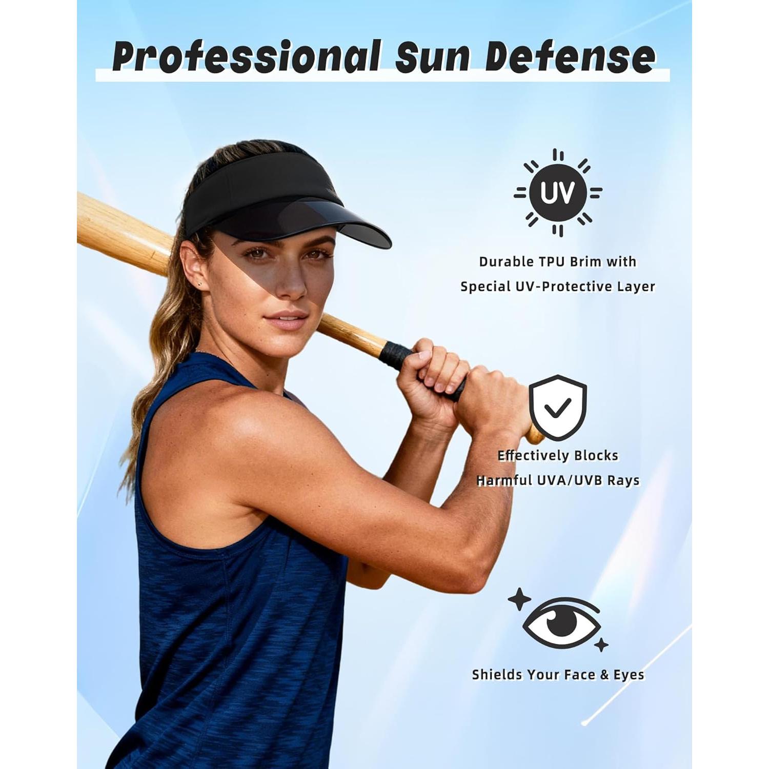 Gorra Visera Solar OnWander para Mujeres - Protección UV, Ajustable