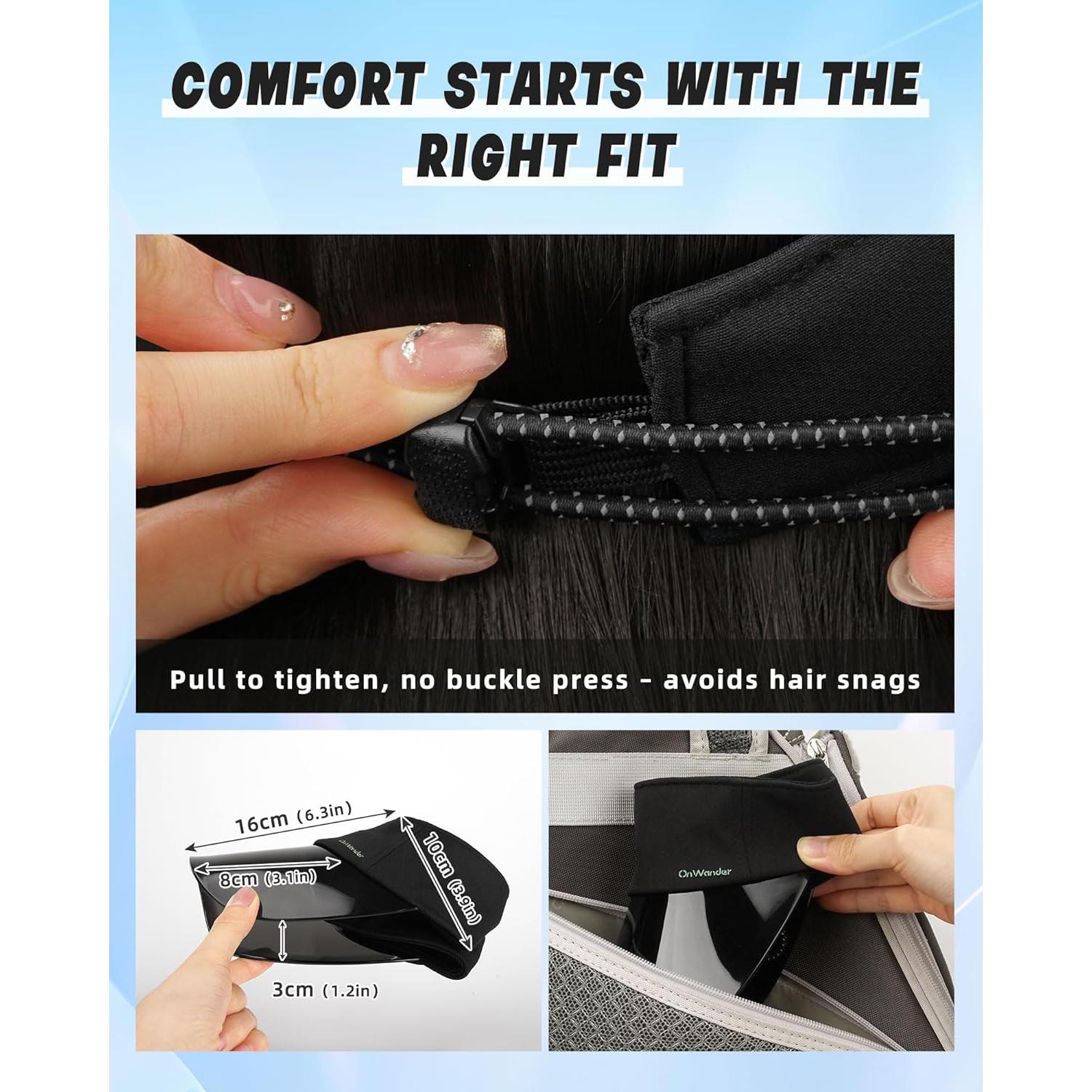 Gorra Visera Solar OnWander para Mujeres - Protección UV, Ajustable