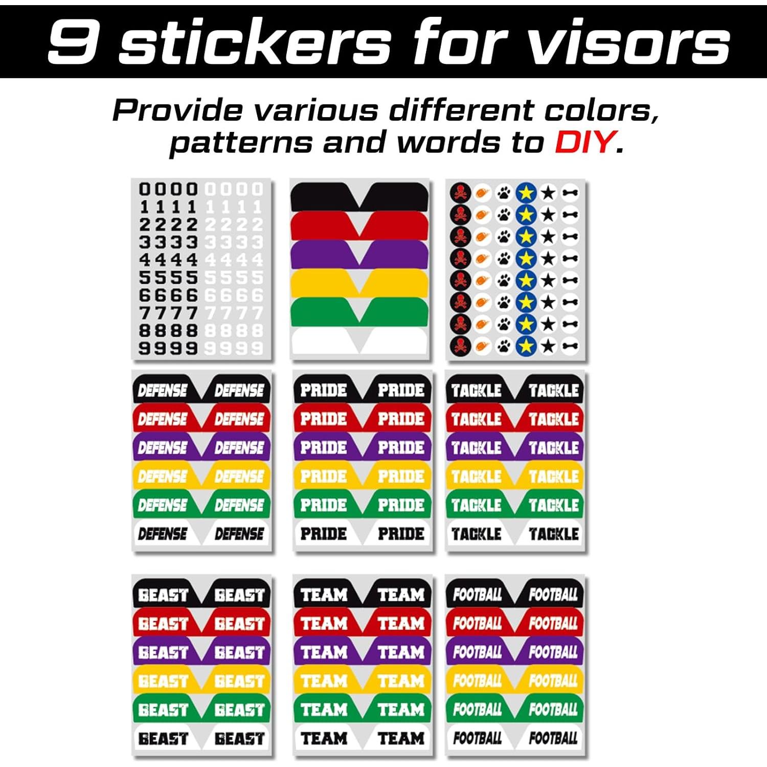 Visera de Fútbol Shappy Clara con Clips y Stickers Personalizables