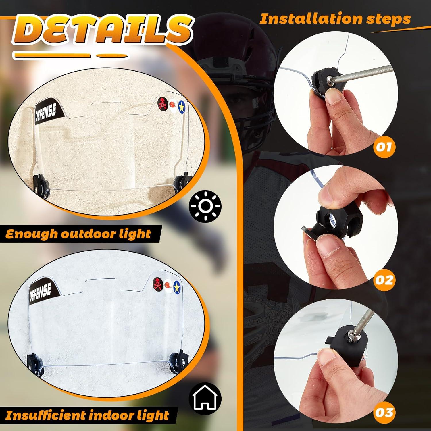 Visera de Fútbol Shappy Clara con Clips y Stickers Personalizables