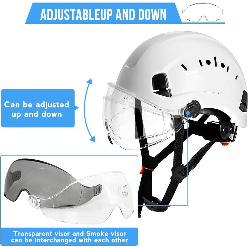 Gafas de Seguridad Aolamegs ANSI Z87 para Casco - Visor Claro