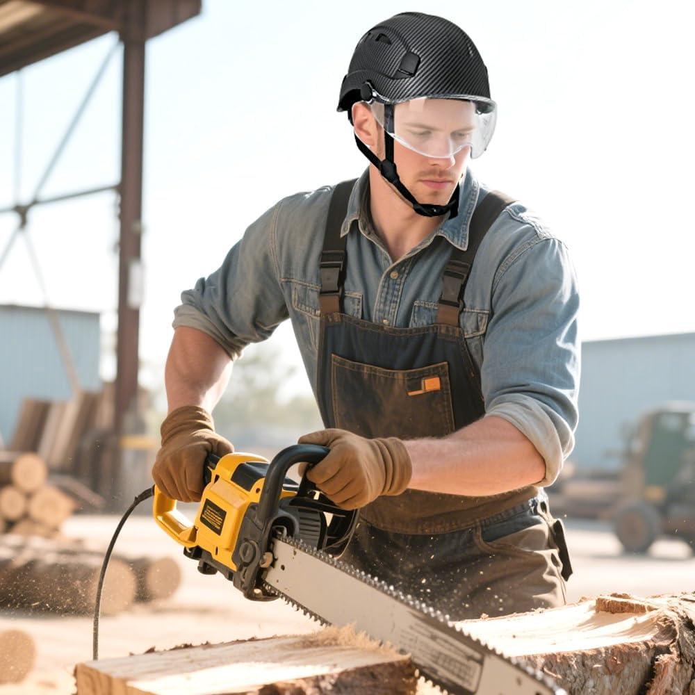 Gafas de Seguridad Aolamegs ANSI Z87 para Casco - Visor Claro