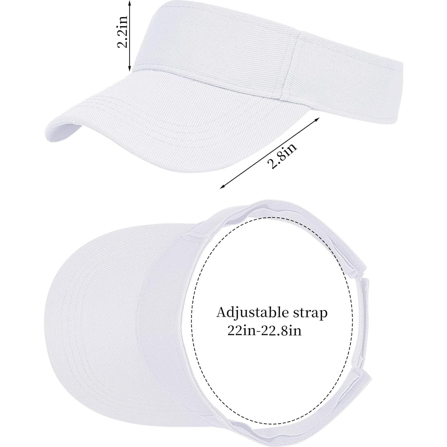 Sombrero Visera Deportiva Ajustable Marrywindix Unisex Blanco