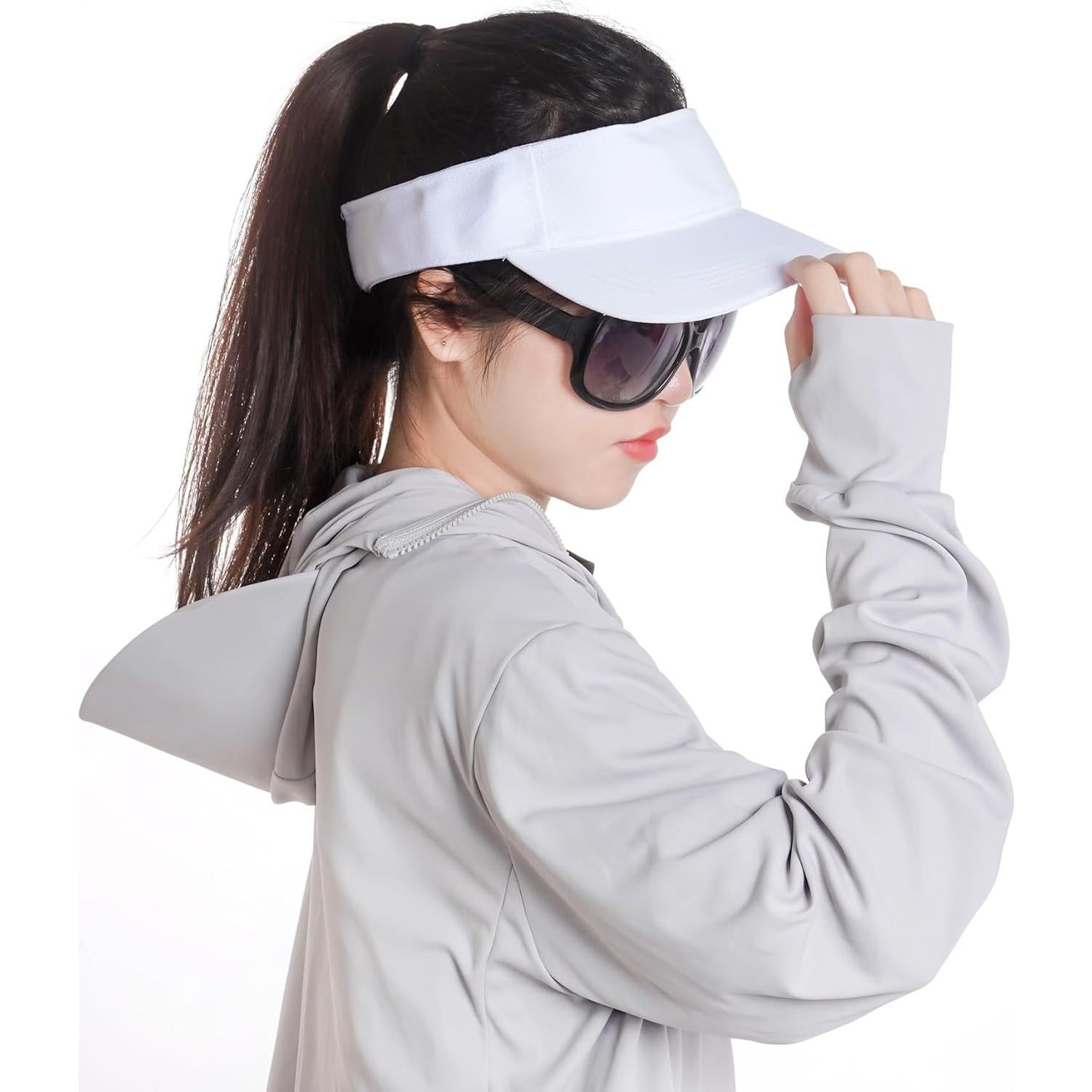 Sombrero Visera Deportiva Ajustable Marrywindix Unisex Blanco